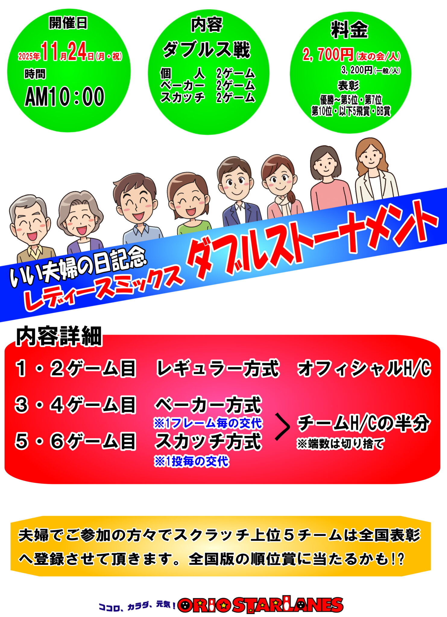 いい夫婦の日記念 レディースミックスダブルストーナメント