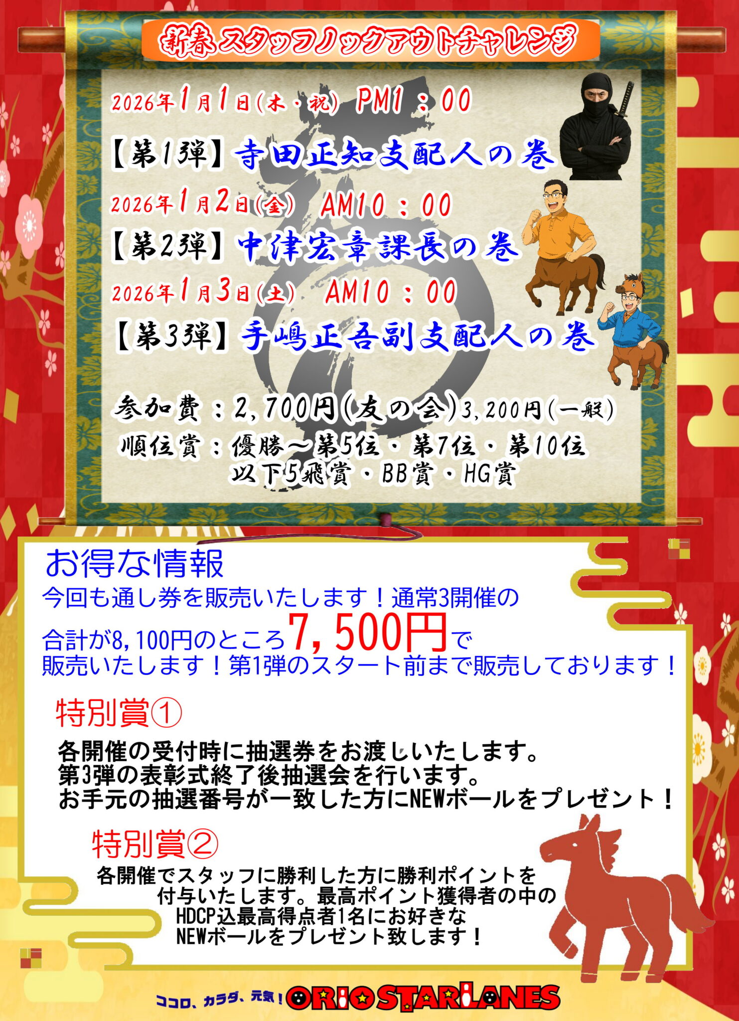 新春スタッフノックアウトチャレンジ